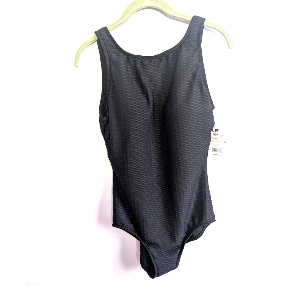 Maxine Of Hollywood Swimsuit High Neck Black Size 10
